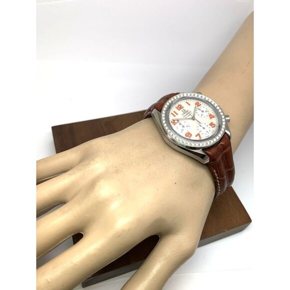 Omega Speedmaster Women's Watch Swiss Automatic 38357838 Diamond Mother Of Pearl - Picture 4 of 16